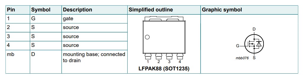 Schematic - Nexperia 50V/55V MOSFETs for 36V DC Motors