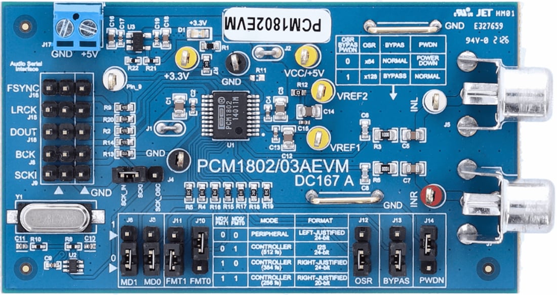 Mechanical Drawing - Texas Instruments PCM1802EVM ADC Evaluation Module (EVM)