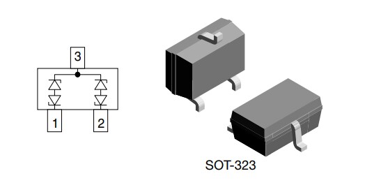 Application Circuit Diagram - Vishay Semiconductors VCAN36C2-03G BiSy Dual-Line ESD Protection Diodes
