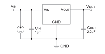 Application Circuit Diagram - Taiwan Semiconductor Ultra Low Dropout Voltage Regulators
