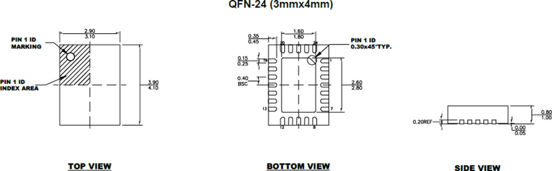 Mechanical Drawing - Monolithic Power Systems (MPS) MP6543 2A 3-Phase Brushless DC Motor Drives