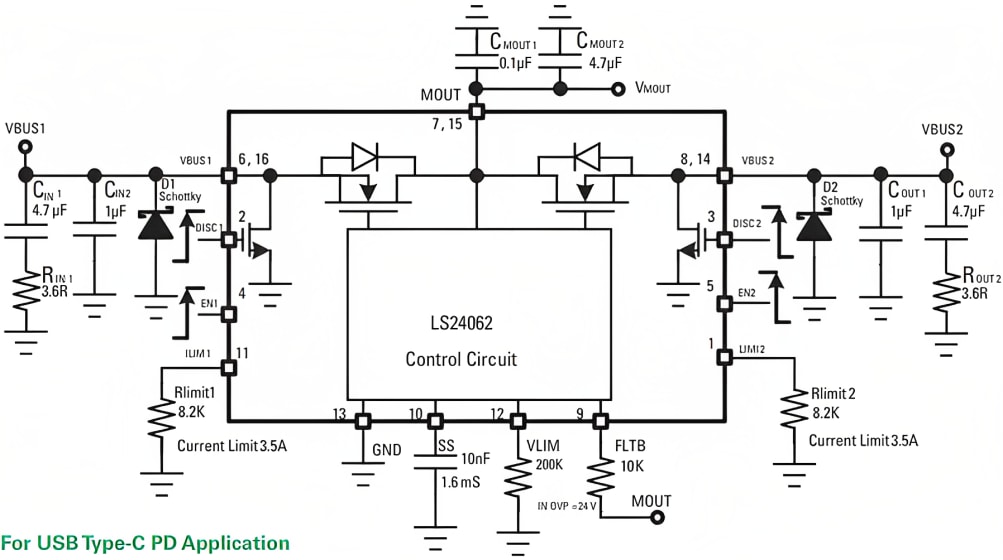 Littelfuse LS24062RQ23 Bidirectional eFuse