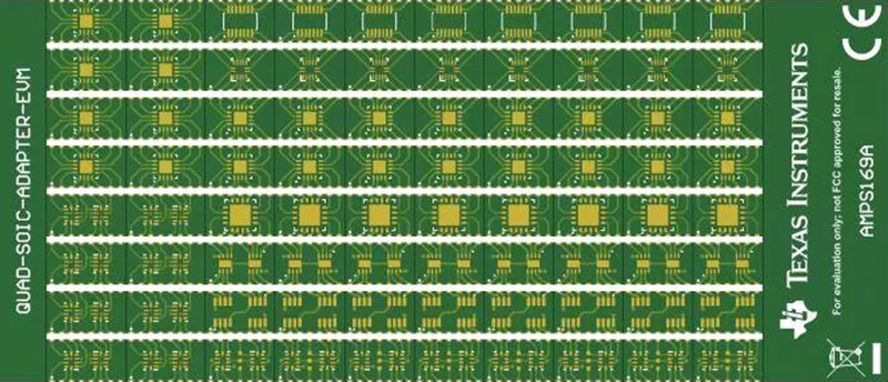 Mechanical Drawing - Texas Instruments SURFACE-MOUNT-ADAPTER-EVM Evaluation Modules
