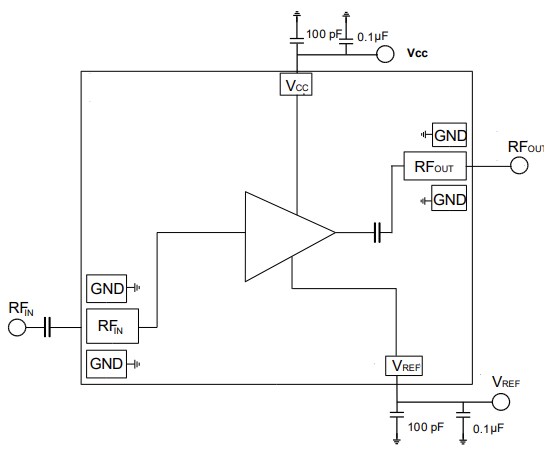 Schematic - MACOM Low Phase Noise Amplifiers