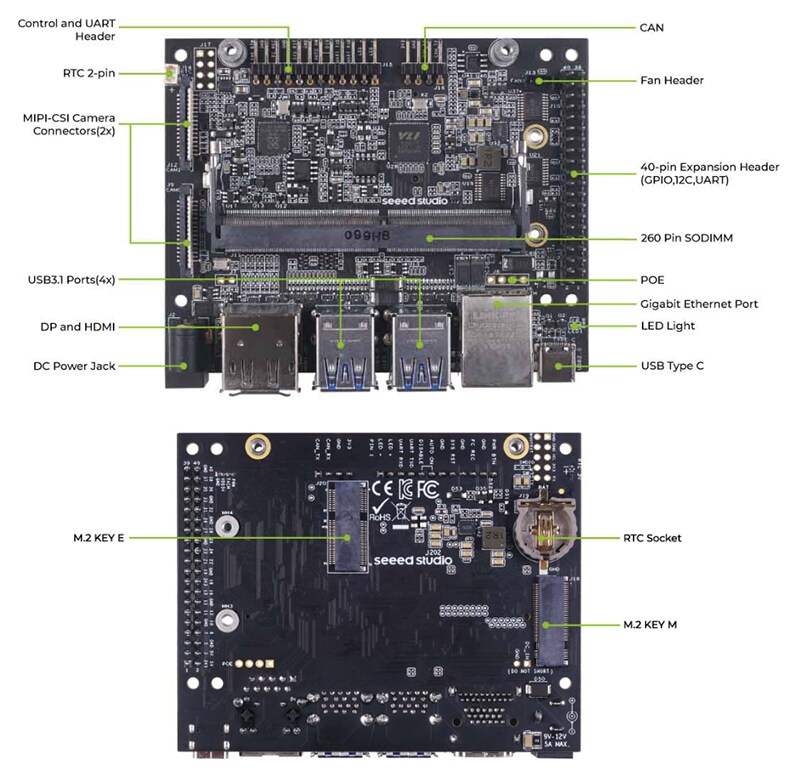 Seeed Studio reComputer J202 Carrier Boards