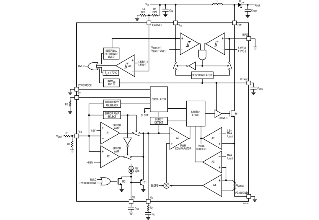 Block Diagram - Analog Devices Inc. LT8333 Current-Mode DC-DC Converter