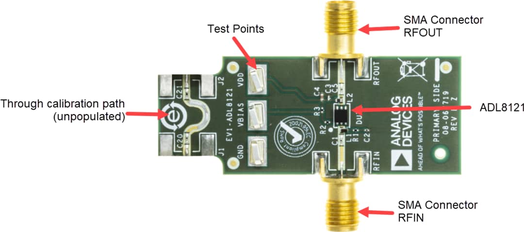 Analog Devices Inc. EVAL-ADL8121 Evaluation Board
