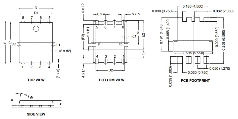 Mechanical Drawing - Vishay R3T2FPHM3 Automotive Hybrid Rectifier & TVS