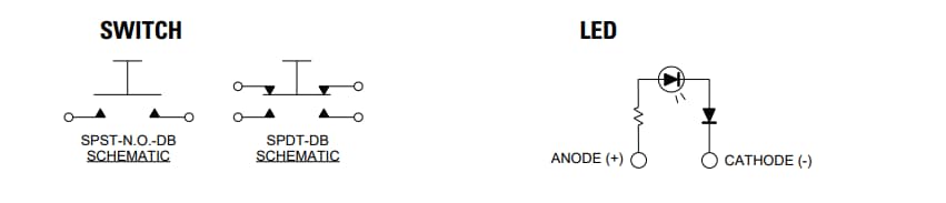 Schematic - OTTO LP30M Illuminated Sealed Dome Pushbuttons