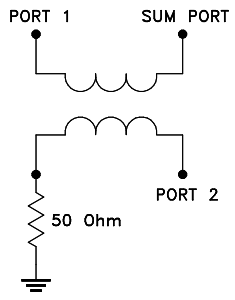 Schematic - Mini-Circuits EPQ-133+ Power Splitter/Combiner