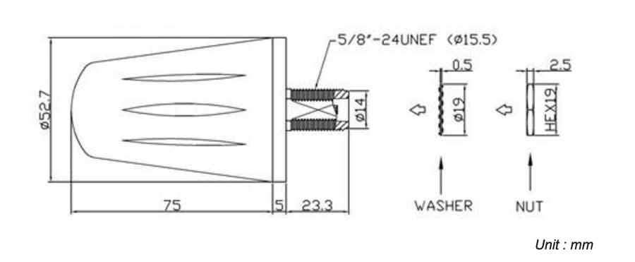 Chart - Abracon AEMF IP67 Wi-Fi® 6e External Dome Antennas