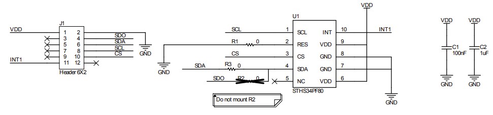 Schematic - STMicroelectronics STEVAL-MKI231KA Evaluation Kit