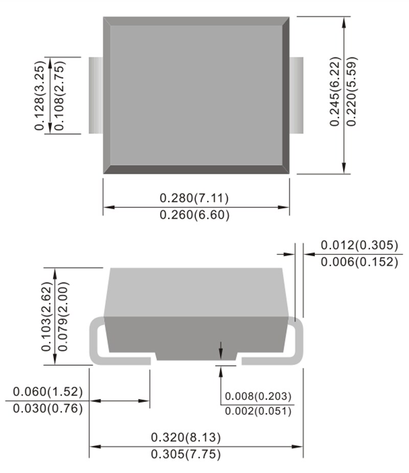 PANJIT S10KC & S10MC Surface-Mount Rectifiers