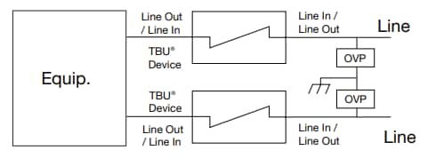 Application Circuit Diagram - Bourns TBU-CA-Q TBU® High-Speed Protectors