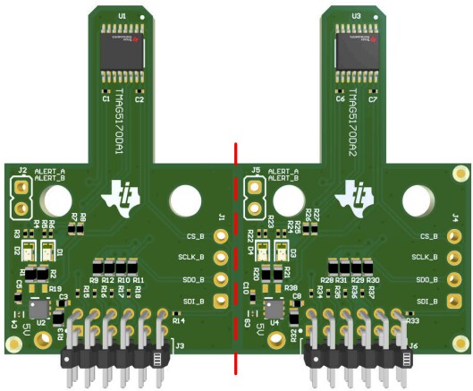 Mechanical Drawing - Texas Instruments TMAG5170DEVM Sensor Evaluation Module (EVM)