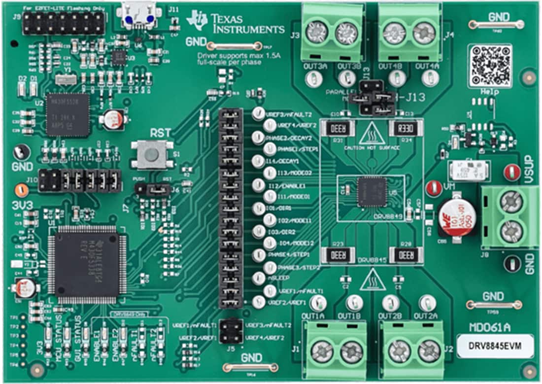 Mechanical Drawing - Texas Instruments DRV8845EVM Motor Driver Evaluation Module