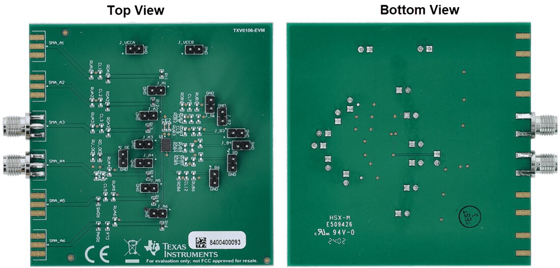 Mechanical Drawing - Texas Instruments TXV010xEVM Evaluation Module (EVM)