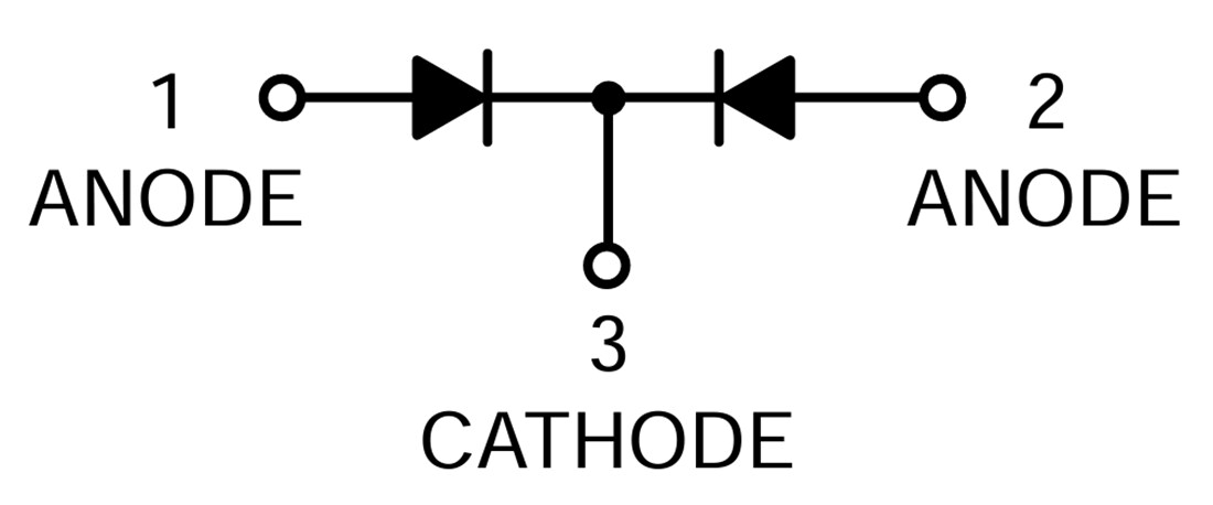 Schematic - onsemi NSR30CM3 Schottky Barrier Diodes