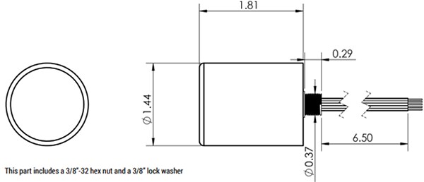 Mechanical Drawing - Triad Magnetics J Series Shielded Audio Transformers