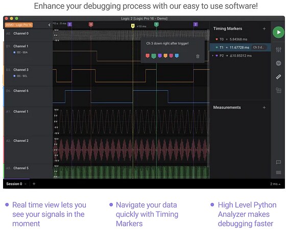 Infographic - Saleae Logic Pro 8 USB Logic Analyzers