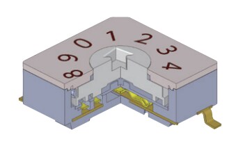 Block Diagram - NKK Switches FD01 & FD02 Ultra-Thin DIP Rotary Switches