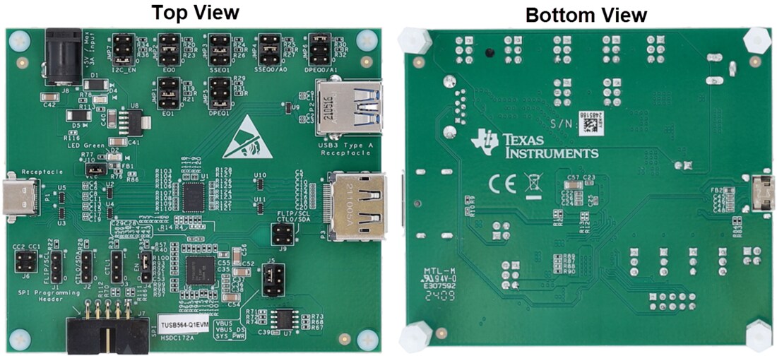 Mechanical Drawing - Texas Instruments TUSB564Q1-EVM Evaluation Module (EVM)