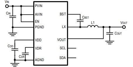 Schematic - Kinetic Technologies KTB8371 Synchronous Buck Regulators