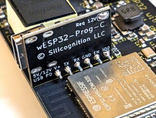 Silicognition wESP32-Prog-C Programming Module