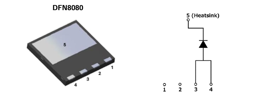 Application Circuit Diagram - Diodes Incorporated DSCxA065LP Silicon Carbide  Schottky Diodes