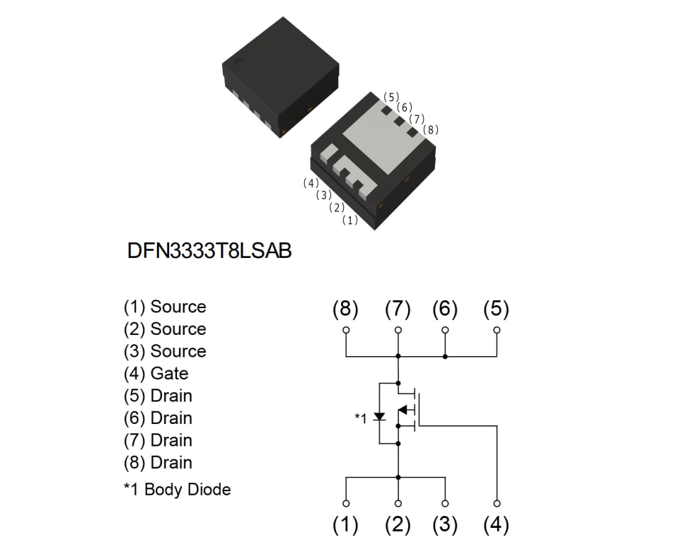 Application Circuit Diagram - ROHM Semiconductor RH7G04CBKFRA P-Ch Power MOSFET