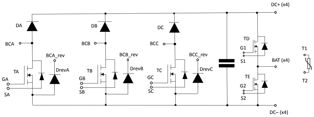 Schematic - STMicroelectronics A2TBH45M65W3-FC Power Module