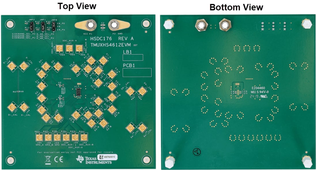 Mechanical Drawing - Texas Instruments TMUXHS4612-EVM Evaluation Module (EVM)