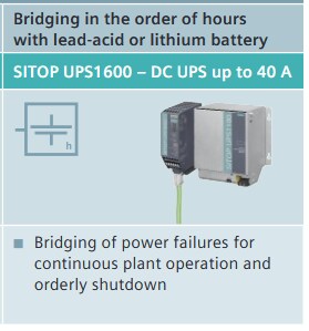 Infographic - Siemens SITOP UPS1600 DC UPS Modules