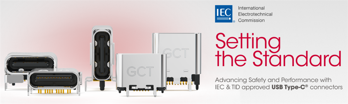 Infographic - GCT IEC 62680-1-3:2022 Compliant USB Type-C Connectors