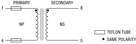 Schematic - Bourns SM91259AL Power Transformer