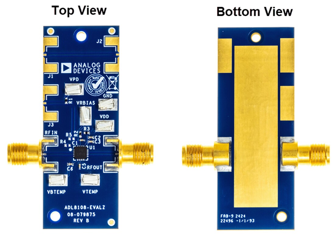 Mechanical Drawing - Analog Devices Inc. ADL8108-EVALZ Evaluation Board for ADL8108
