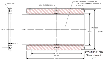 Mechanical Drawing - Advanced Thermal Solutions Dual-Sided, High-Flow Cold Plates