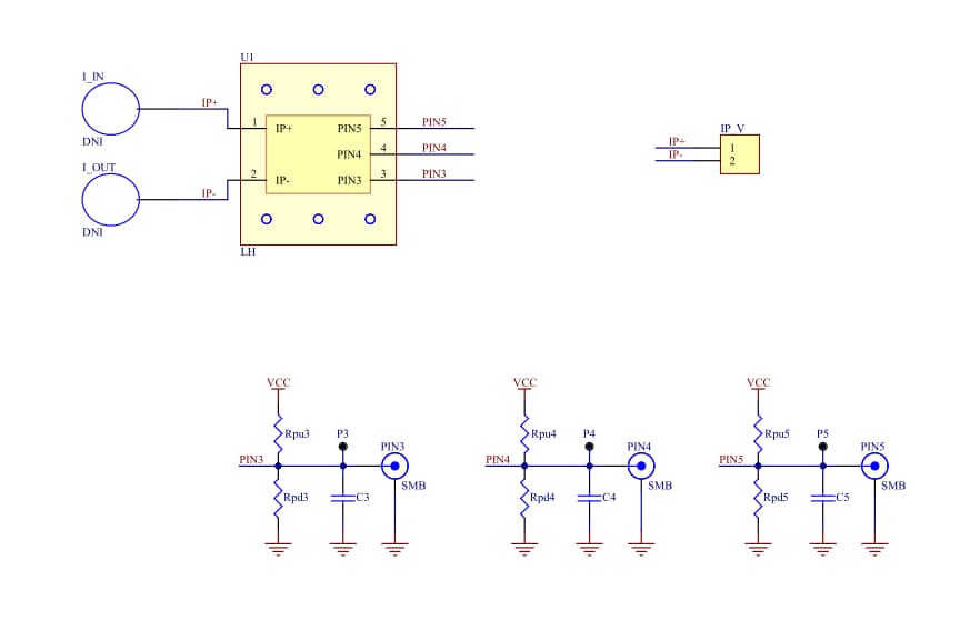Schematic - Allegro MicroSystems ACSEVB-LH5 Bare Evaluation Board
