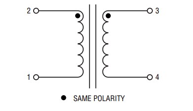 Schematic - Bourns CM4030 Common Mode Chokes
