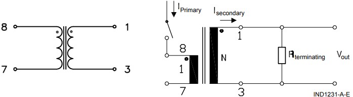 Schematic - Pulse Electronics IATF PMS9494 Current Sense Transformers
