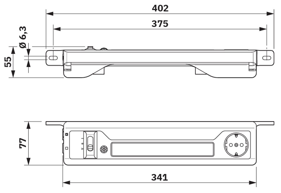 Mechanical Drawing - Phoenix Contact LED Enclosure Light
