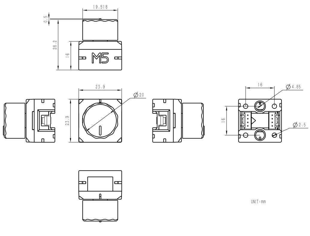 Mechanical Drawing - M5Stack Chain Angle