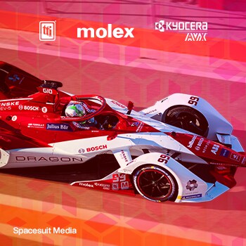 Mouser Partners with DRAGON / PENSKE AUTOSPORT Formula E Racing for 8th Straight Season